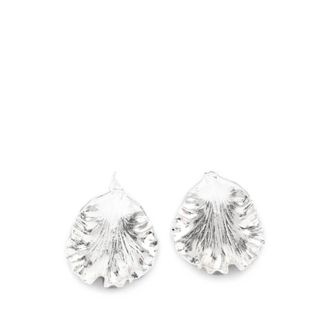 Cult Gaia Iris Blad Oorbel - Dames - Oorbellen - Grijs - ONE Size - Accessoires