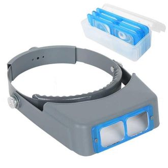 OEM Lupa Binocular, Cuatro Niveles De Aumento, Lentes De Cristal &Oacute;ptico Reemplazables, Reparaci&oacute;n De Tel&eacute;fonos M&oacute;viles, Lectura, Punto De Cruz, Lupa Para 