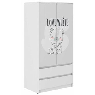 OEM Armario Infantil B-9 Osito De Peluche Blanco