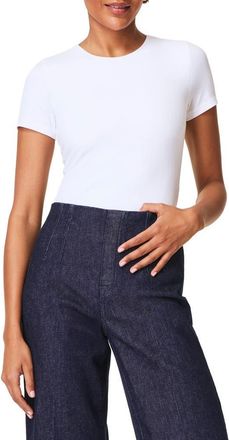 Spanx SPANXsmooth Jersey Crewneck T-Shirt in Classic White at Nordstrom, Size X-Large