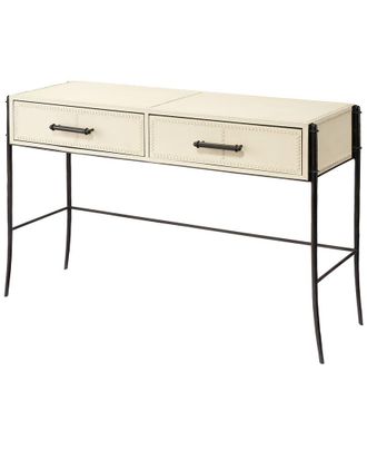 Jamie Young Co. Nevado Leather Console Table