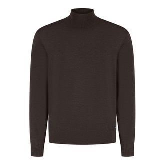 Wahts Mens Knitwear, TargetGroup:Men Dark Brown Melange / XXL