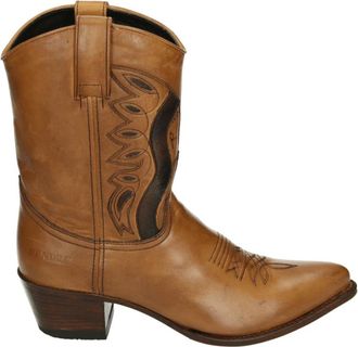 Sendra Western Leren Laars Cognac - Dames - Cowboylaarzen - Bruin - 39 EU - Leer - Schoenen