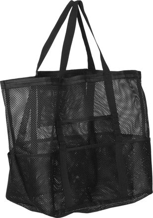 Yarnow Large Mesh Beach Bag for Swimming Women with Zipper Pocket Portable Lightweight Tote for Cosmetics Towels and Swim Gear Handheld Summer Tote for Trave