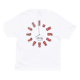 St&uuml;ssy Dice Clock T-Shirt White 1905202-WHIT