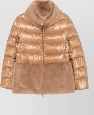 Herno faux fur cape