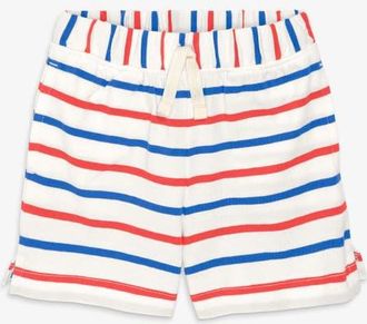 primary Baby Play Short In Blueberry Stripe in Blueberry Strawberry Stripe at Nordstrom, Size 12-18M