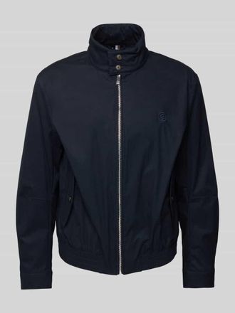 HUGO BOSS Jacke mit Stehkragen in Marine, Gr&ouml;&szlig;e 54