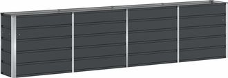 vidaXL Jardinera Antracita 320 X 40 X 75 Cm Acero Vidaxl