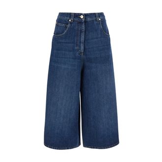 Brunello Cucinelli Donna, Pantaloncini, Blu, M, new