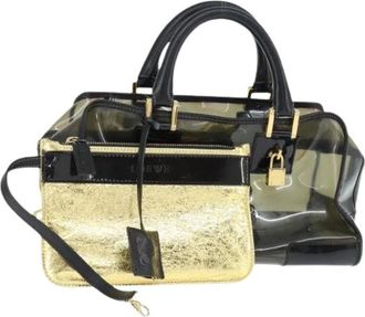 Loewe Pre-owned Handbags, female, Black, Size: ONE SIZE Pre-owned Leather Handbag