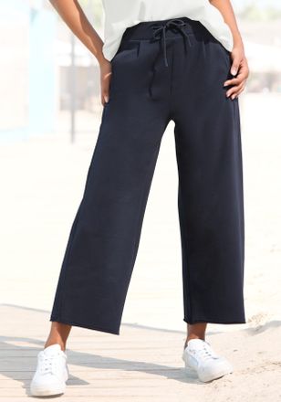 Elbsand Sweathose ELBSAND, Damen, Gr. XXL (44), N-Gr, blau (marine), Sweatware, Obermaterial: 95% Baumwolle, 5% Elasthan, unifarben, figurumspielend 7/8-L&auml;nge