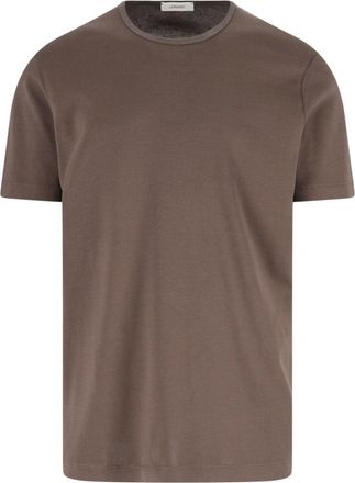 Christophe Lemaire Brown Classic Crew Neck Cotton T-Shirt