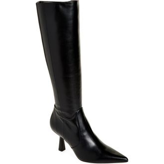 Stuart Weitzman Stuart Supersculpt Zip Boot 75 in Black/Black at Nordstrom Rack, Size 9.5