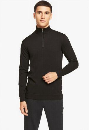 Only & Sons Strickpullover ONLY & SONS ONSWYLER LIFE REG 14 HALF ZIP KNIT NOOS, Herren, Gr. L, braun (demitasse), Strick, Obermaterial: 78% Viskose, 22% Polyester