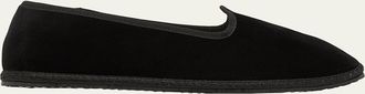Vibi Venezia Velvet Slip-On Ballerina Loafers