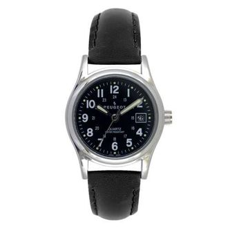Peugeot Nurses Sports Calendar Leather Watch- 25MM in Black at Nordstrom