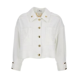 Elisabetta Franchi Donna, Giacche, Bianco, M, new