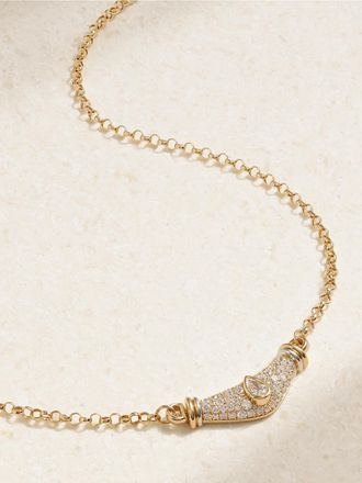 L'atelier Nawbar Collana In Oro 18 Carati Con Diamanti Karma