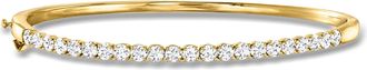 Ross-Simons Lab-Grown Diamond Bangle Bracelet in 18kt Gold Over Sterling