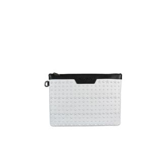 Jimmy Choo London Pre-owned Derek Clutch Bag - - Pre-owned - Uomo - Bianco - ONE SIZE