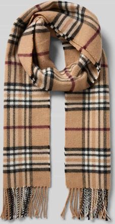 Fraas Schal mit Fransen Modell Fraasberry in Camel, Größe 1