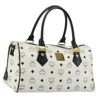 MCM Pre-owned Handbags, female, White, Size: ONE SIZE Pre-owned Hand Bag