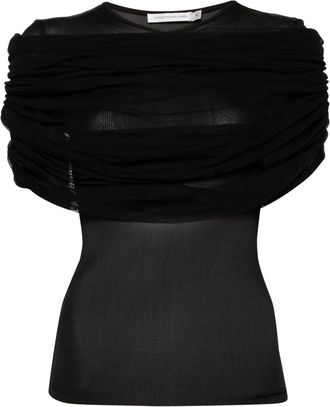 CHRISTOPHER ESBER Sonora T-shirt - women - Viscose - 8 - Black