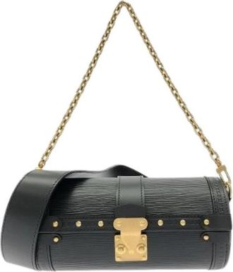 Louis Vuitton Pre-owned Epi Papillon Trunk Leder Schoudertas - Dames - Vintage Mini Tas - Zwart - ONE Size - Leer - Vintage