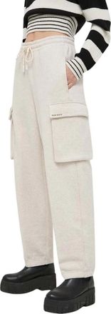 Miss Sixty Broeken, Dames, Beige, S, Katoen, Cargo-Pocket Joggers