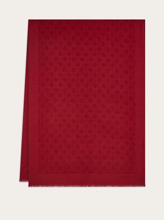 Ferragamo Donna Scialle Gancini Rosso