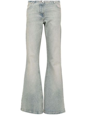 Courrèges bootcut cotton jeans - Blue