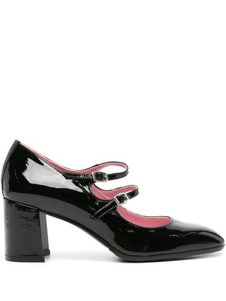 Carel Alice Glossy Black Patent Leather Pumps