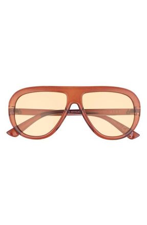 AIRE Cadent 54mm Aviator Sunglasses in Hazelnut /Tan Tint at Nordstrom