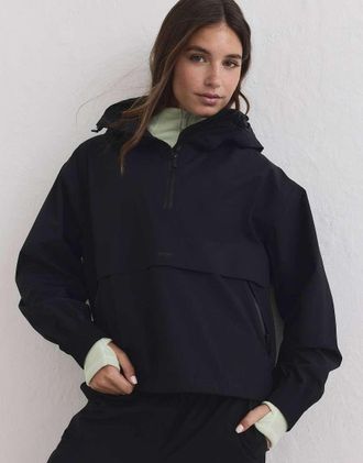 Aim'n anorak elasticizzato impermeabile nero