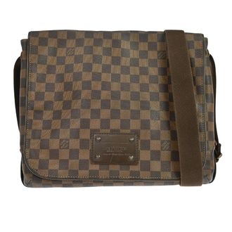 Louis Vuitton Brooklyn Damier Brown Canvas Handbag (Pre-Owned)