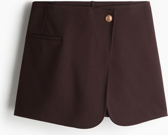 H&M Skort aus Interlock-Jersey - Brown