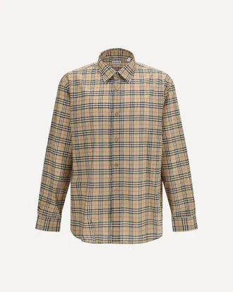 Burberry Check all-over cotton Shirt Male XL