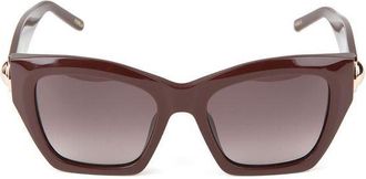 Furla Womens Sunglasses Glossy Full Brown Acetate