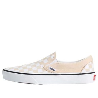 Vans Classic Slip-On Checkerboard Creme Brule Beige VN000D6YCHW