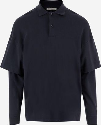 Darkpark Polo de algod&oacute;n de manga larga Darkpark