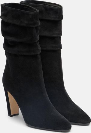 Manolo Blahnik Calasso suede mid-calf boots