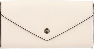 Michael Kors Damens Geldb&ouml;rse aus beigem/hellcremefarbenem Leder