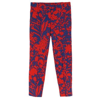 Max & Co. Floral-Print Cropped Tapered Trousers Size XS