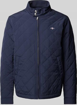 GANT Jacke mit Label-Details Modell QUILTED in Marine, Größe XXXL