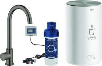 GROHE Grifo De Pedestal Y Caldera Red Mono 30085 M-size C- Grafito Duro