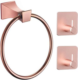 OEM Towel Ring - Brushed Nickel - Round Wall Mounted - For Bathroom Bedroom Cosmetic Room - 1 Piece