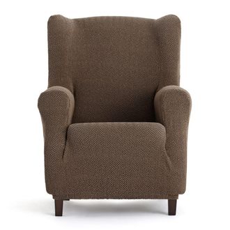Eysa Funda de sill&oacute;n orejero biel&aacute;stica marr&oacute;n 70 - 100 cm
