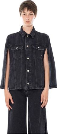 Cycle Chaqueta Poncho de Mezclilla Candy - Jackets - Mujer - Negro - M