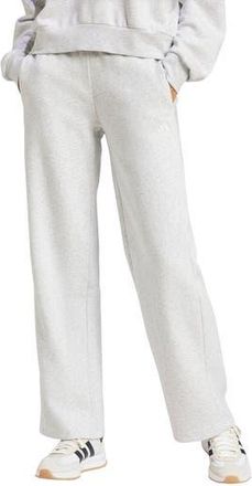 adidas Fleece Sweatpants in Light Grey Heather/White at Nordstrom Rack, Size X-Large